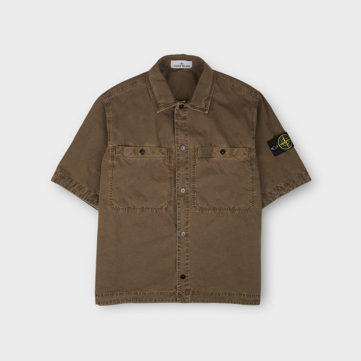 Stone Island K1S151200029 Kort ærmet skjorte I Brun