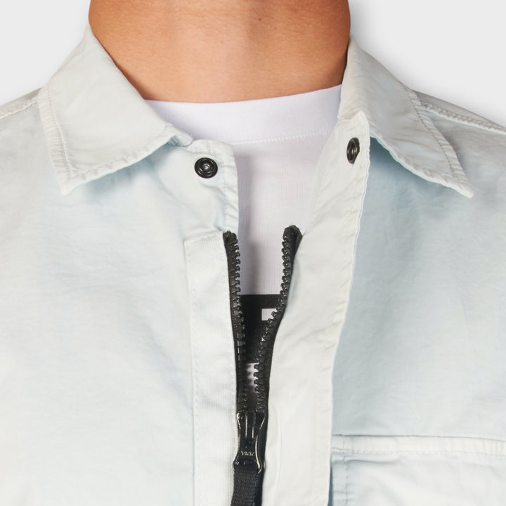 Stone Island Stretch Organic Cotton Twill SS Shirt I Sky Blue