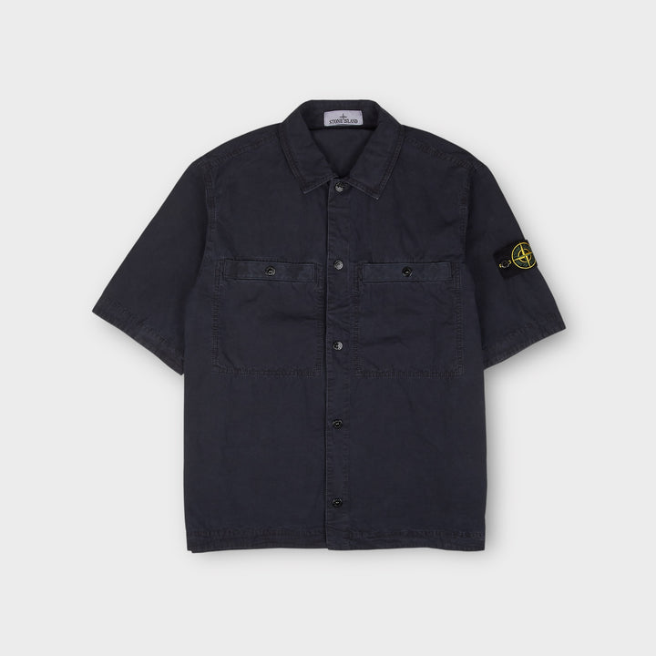 Stone Island K1S151200029 Kort ærmet skjorte I Blå