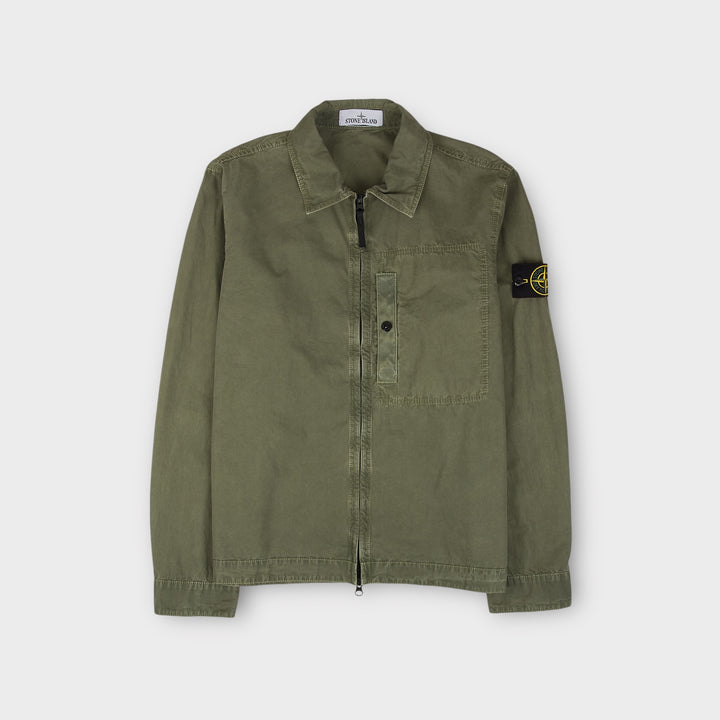 Stone Island K1S151200032 Zip Overshirt I Grøn