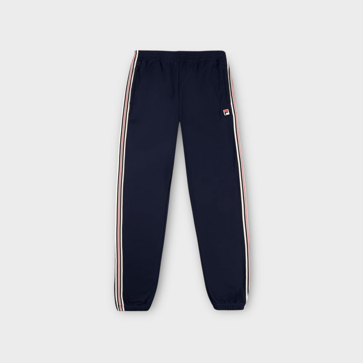 FILA BIELLA Regular Taped Pique Track Pants In Black Iris