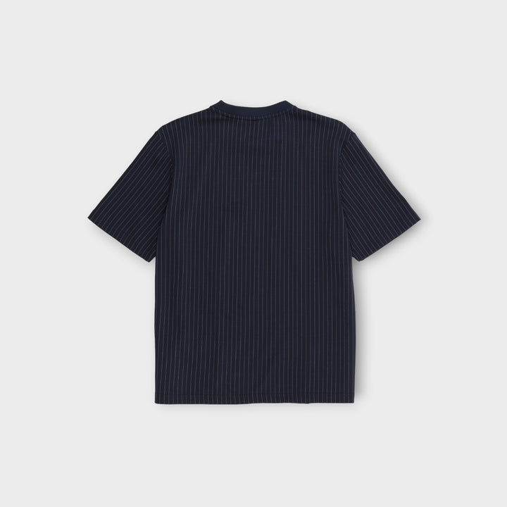 Fila Padola Relaxed Pinstripe T-Shirt I Black Iris