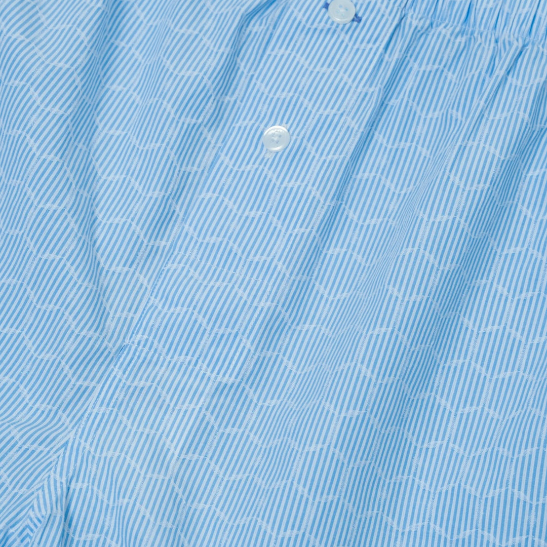 Fichi Boxers I Hexagon Blue Stripe