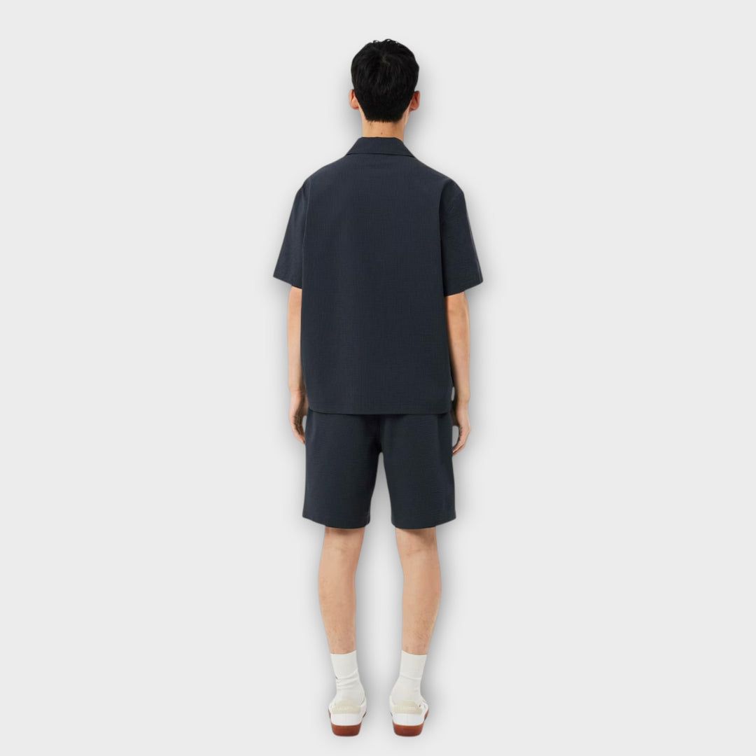 Lacoste Seersucker Shorts I Blackbird/Graphite