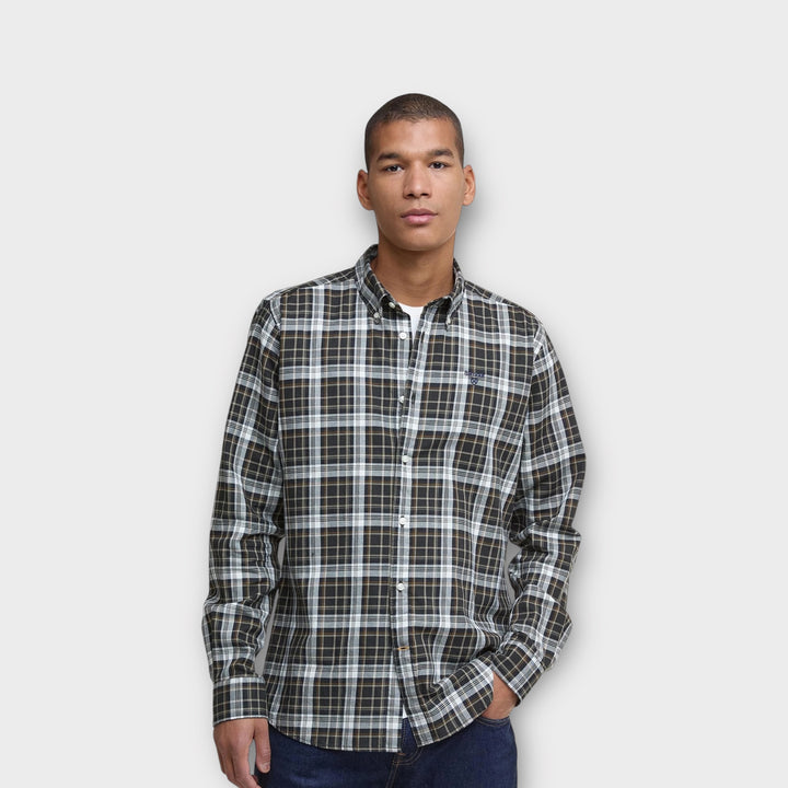 barbour-olive-mens-cotton-shirt