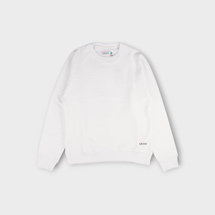 Le Fix Kiosk Lite Lightning Crewneck I Hvid