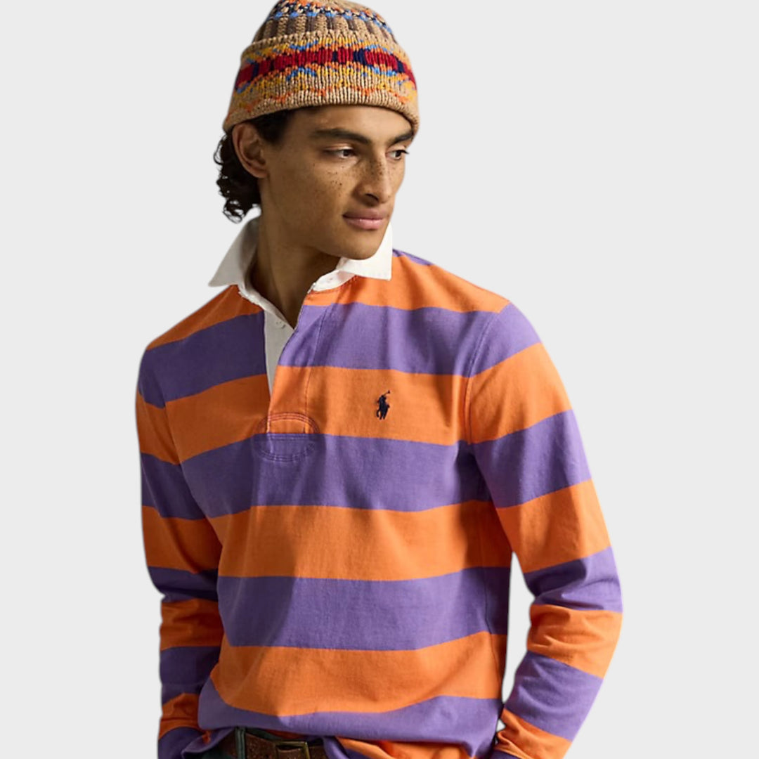 Polo Ralph Lauren The Iconic Rugby Shirt I Purple/Orange