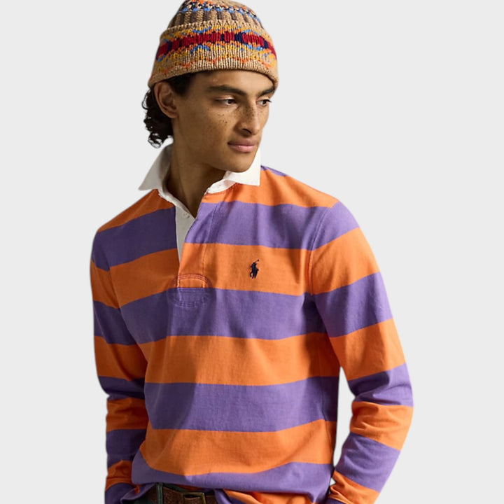 Polo Ralph Lauren The Iconic Rugby Shirt I Purple/Orange
