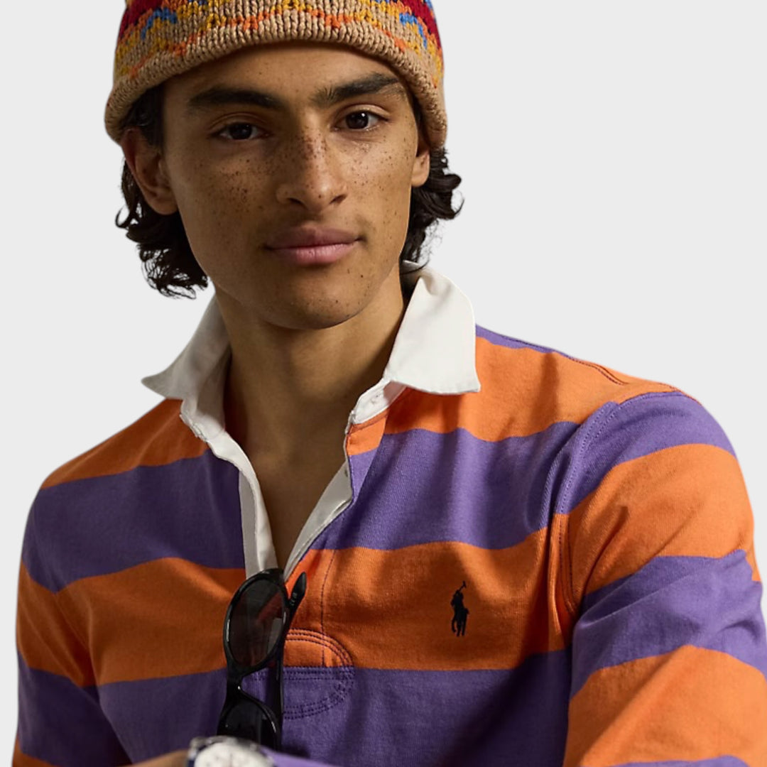 Polo Ralph Lauren The Iconic Rugby Shirt I Purple/Orange