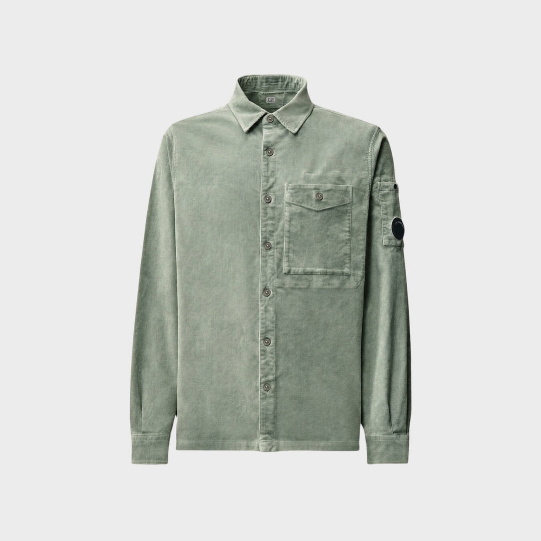 C.P. Company Long Sleeve Lens Button Shirt I Castor Grey