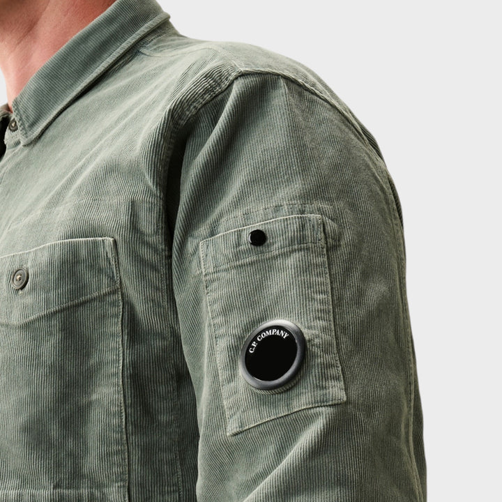 C.P. Company Long Sleeve Lens Button Shirt I Castor Grey
