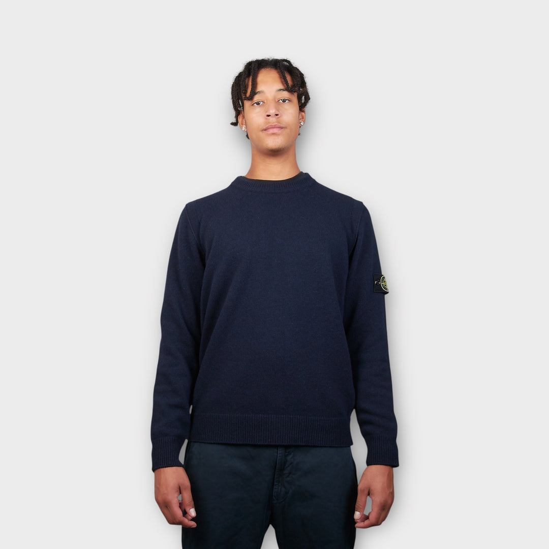 Stone Island Uld Strik I Navy