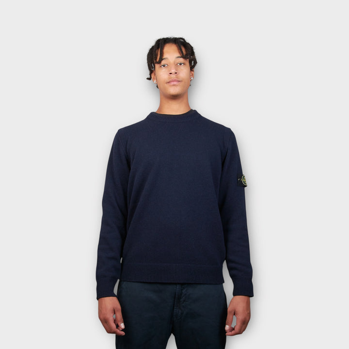 Stone Island Uld Strik I Navy