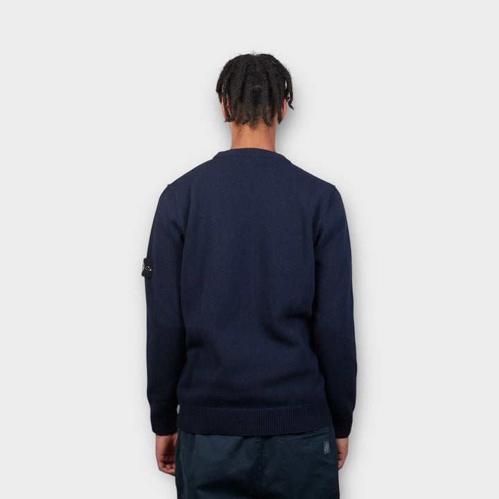 Stone Island Uld Strik I Navy