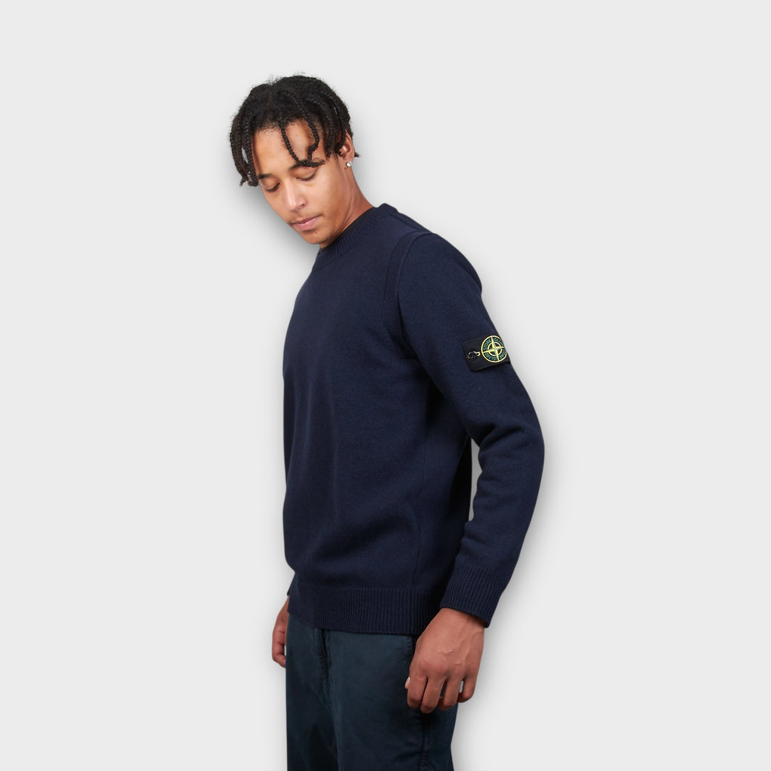 Stone Island Uld Strik I Navy