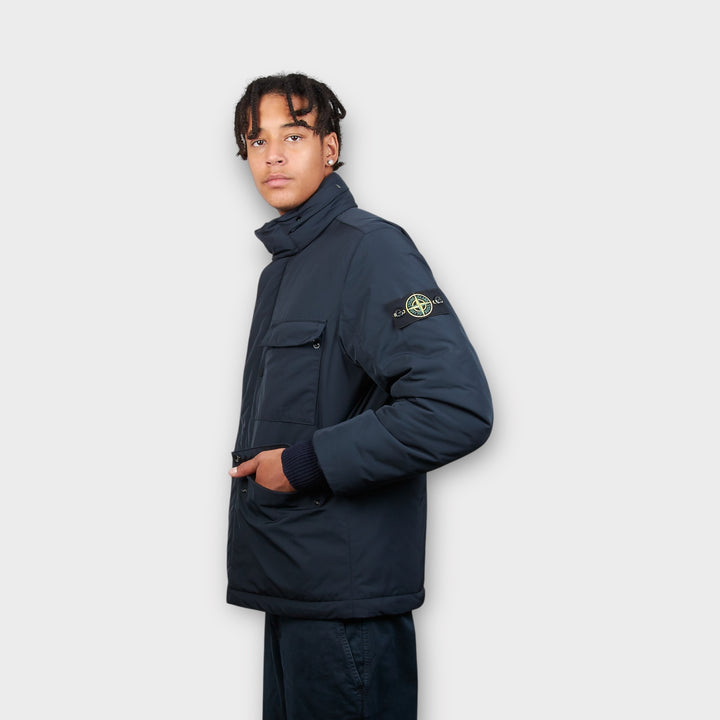 Stone Island Micro Twill In Navy