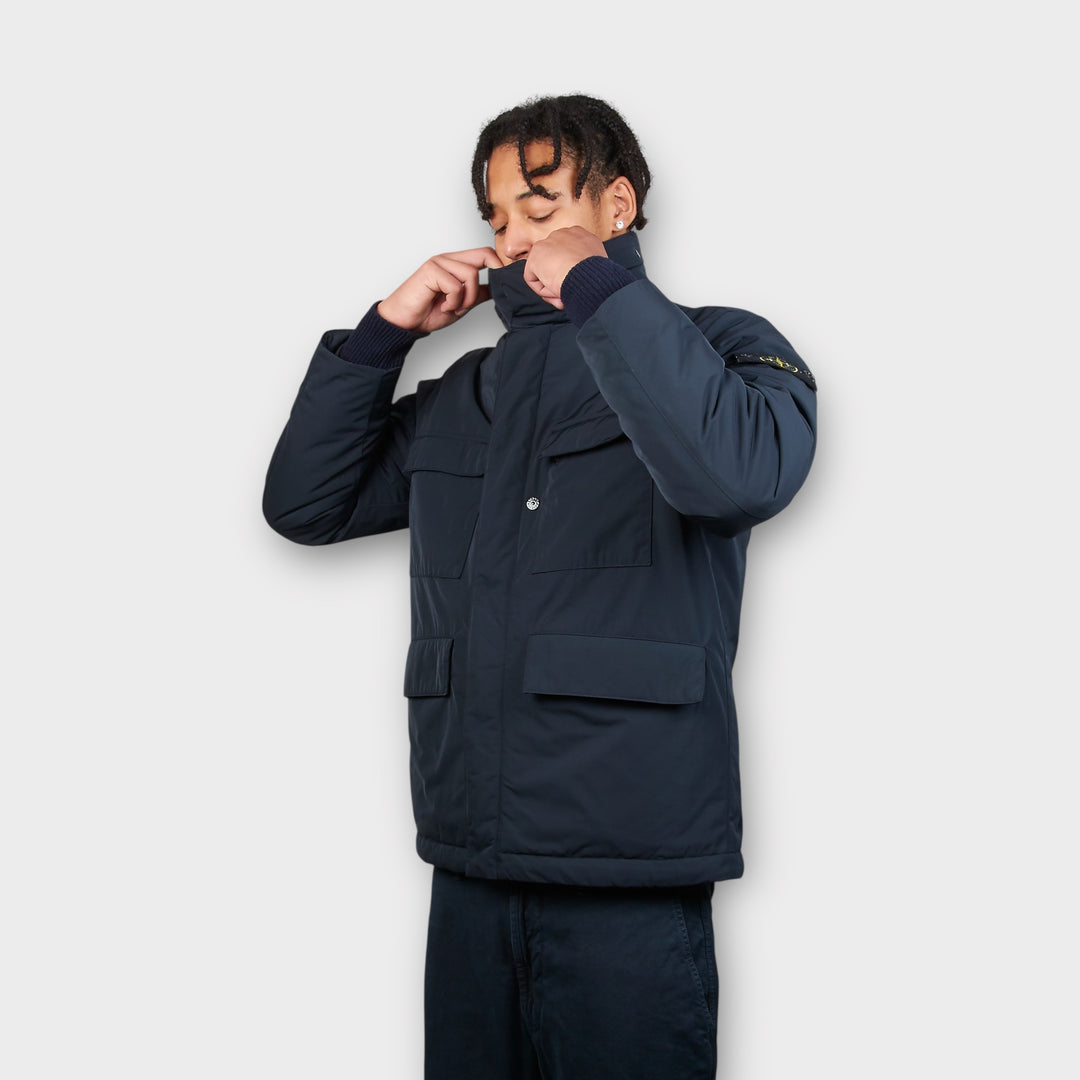Stone Island Micro Twill In Navy