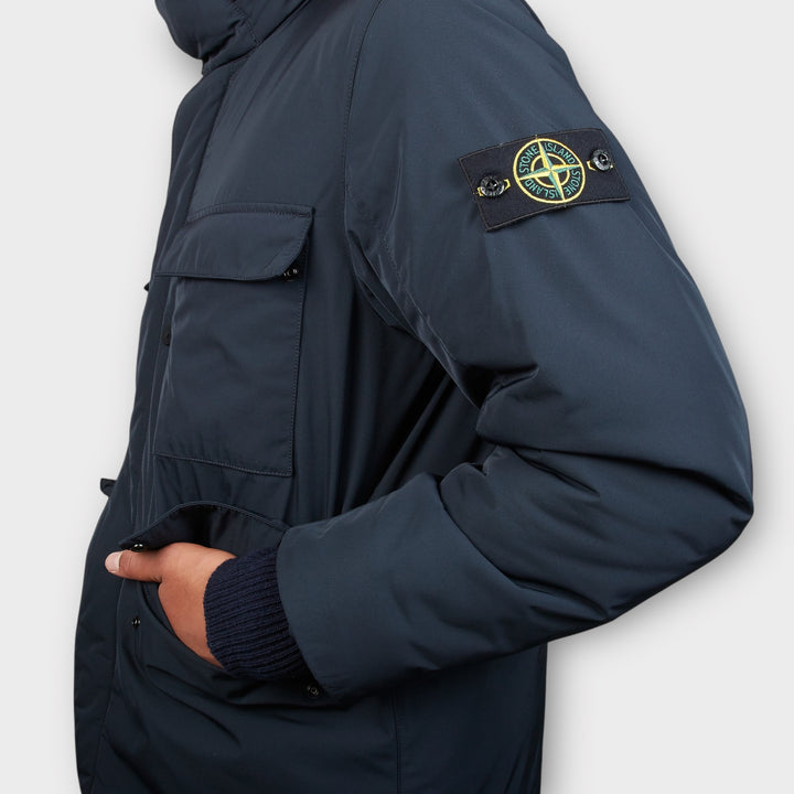 Stone Island Micro Twill In Navy