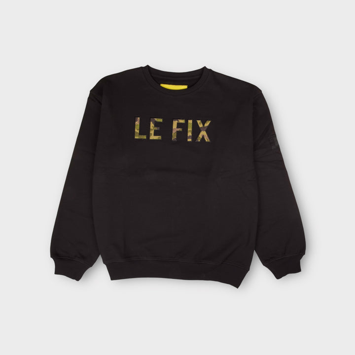 Le Fix Wave Application Crewneck I Sort