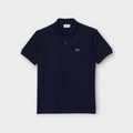 Lacoste Ripped Collar SS Polo I Navy