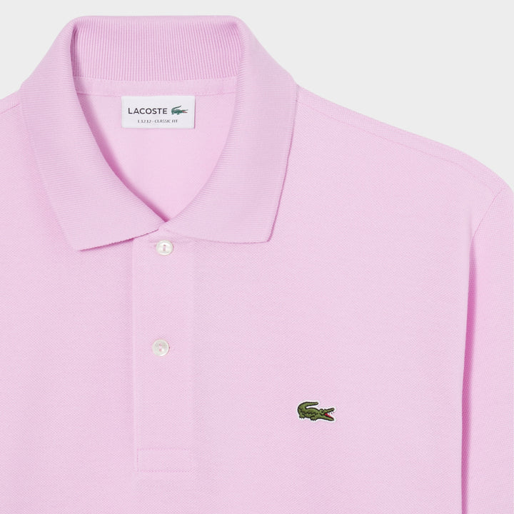 Lacoste Ripped Collar SS Polo I Lyserød