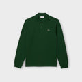Lacoste Ripped Langærmet Collar Polo I Grøn