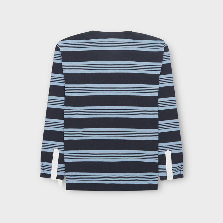 Lacoste Pique Rugby Langærmet Polo I Blå