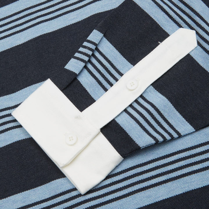 Lacoste Pique Rugby Langærmet Polo I Blå