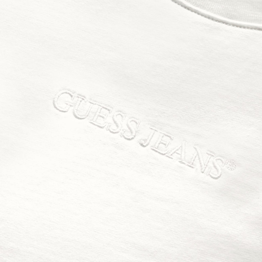 GUESS JEANS Embroidered Logo t-shirt I Hvid