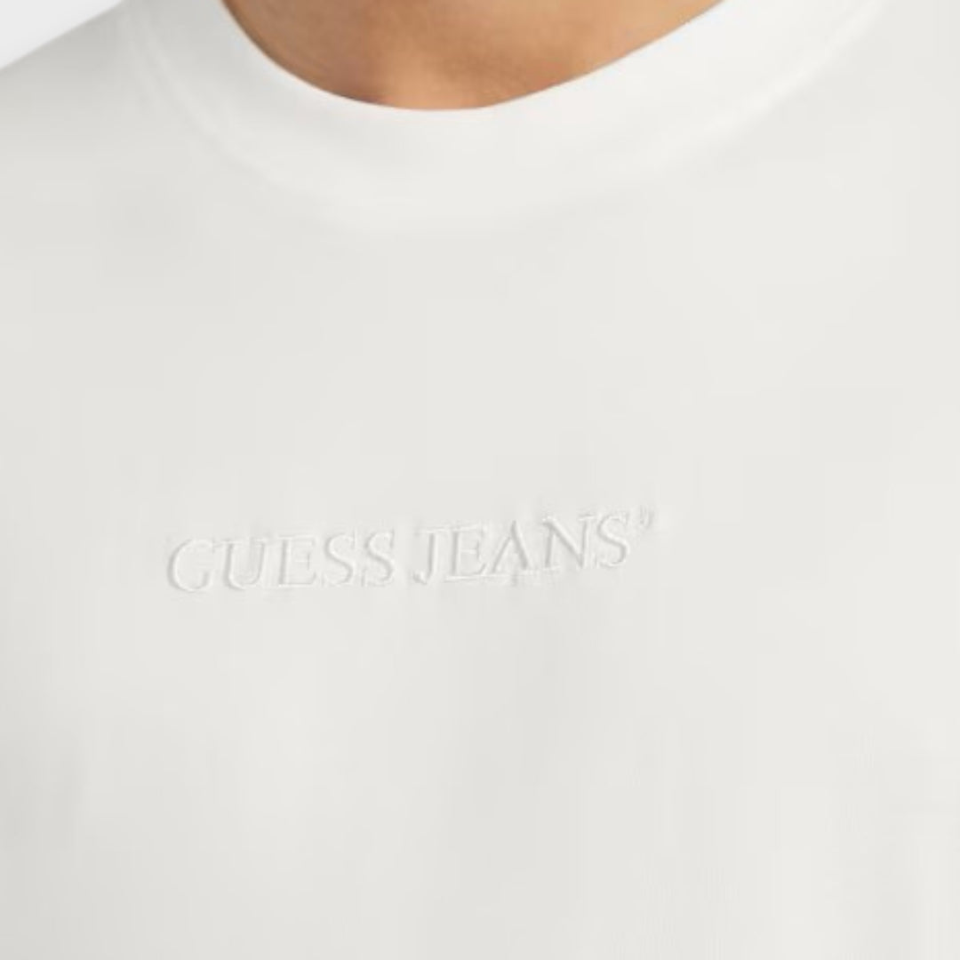 GUESS JEANS Embroidered Logo t-shirt I Hvid
