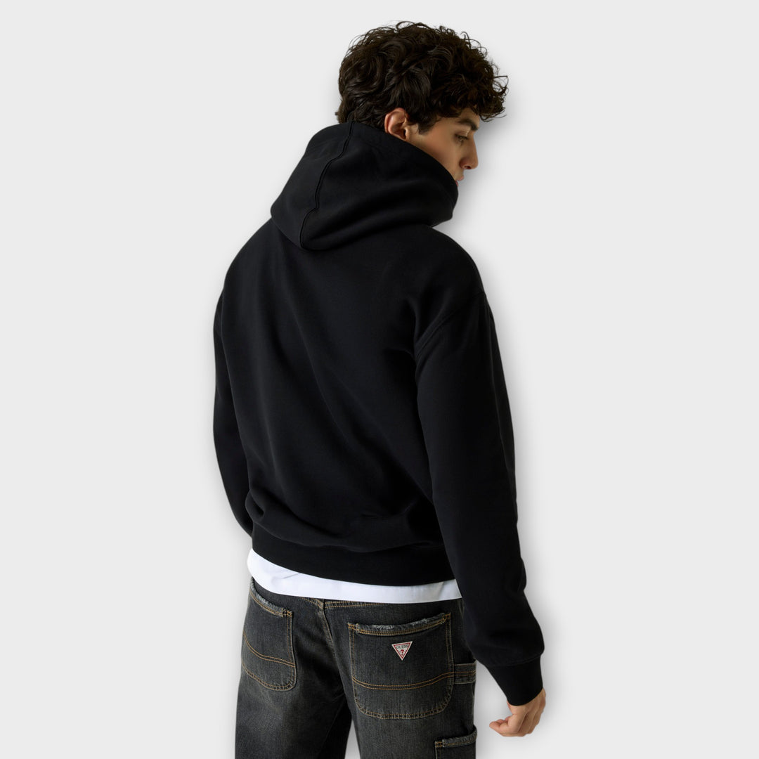 GUESS JEANS Hooded Logo Sweater I Sort