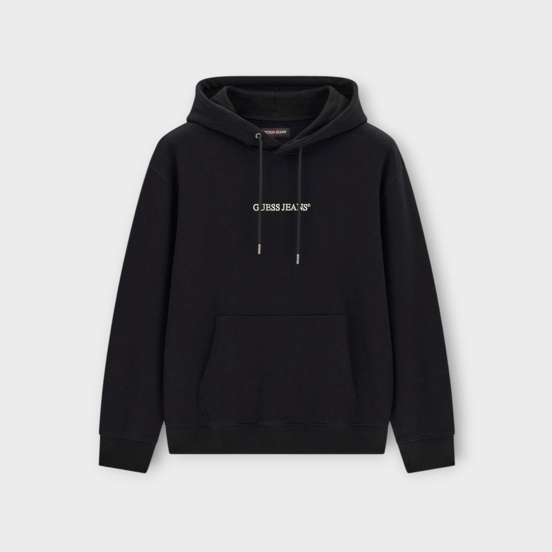 GUESS JEANS Hooded Logo Sweater I Sort