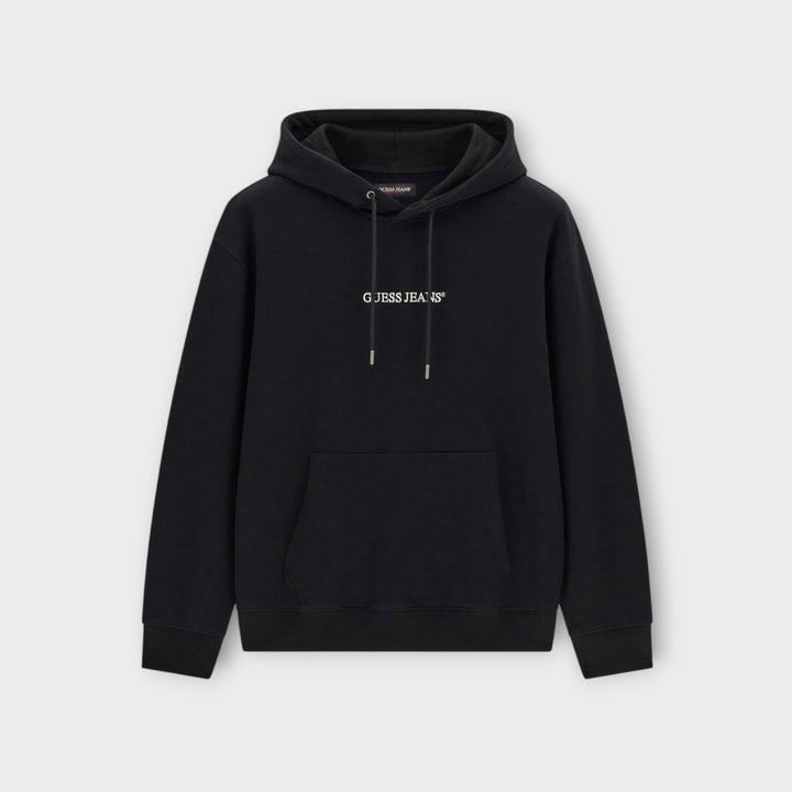 GUESS JEANS Hooded Logo Sweater I Sort