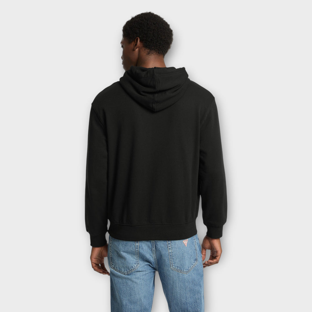 GUESS JEANS Hooded Logo Sweater I Sort