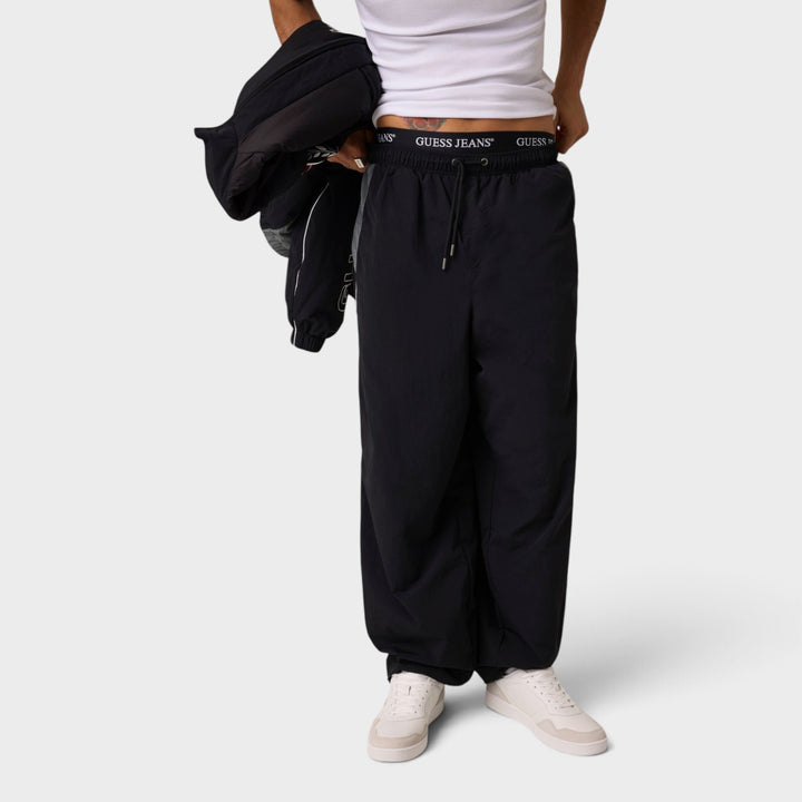 GUESS JEANS Nylon Track Pants I Black