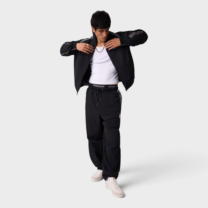 GUESS JEANS Nylon Track Pants I Black