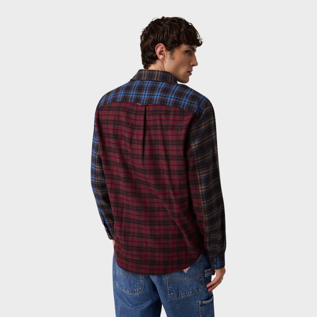 Guess Jeans Regular Fit Plaid Flannel I Multi