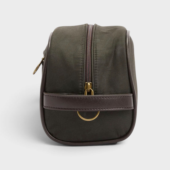 Barbour Wax Wash bag  I Olive