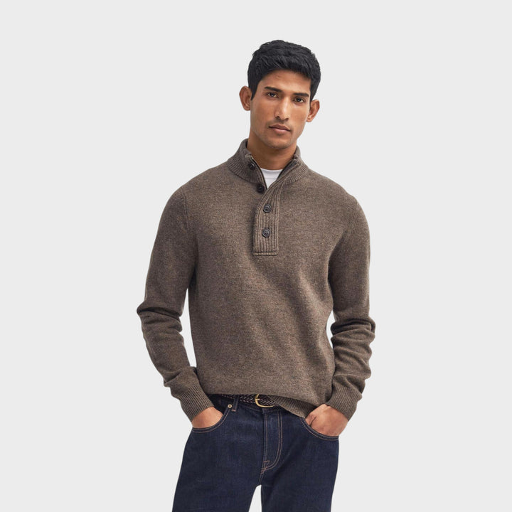 Barbour Patch Zip Through I Dark Stone