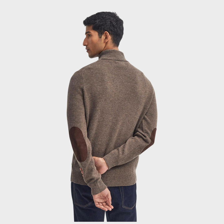 Barbour Patch Zip Through I Dark Stone