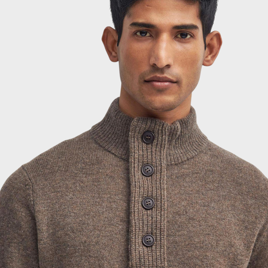 Barbour Patch Zip Through I Dark Stone