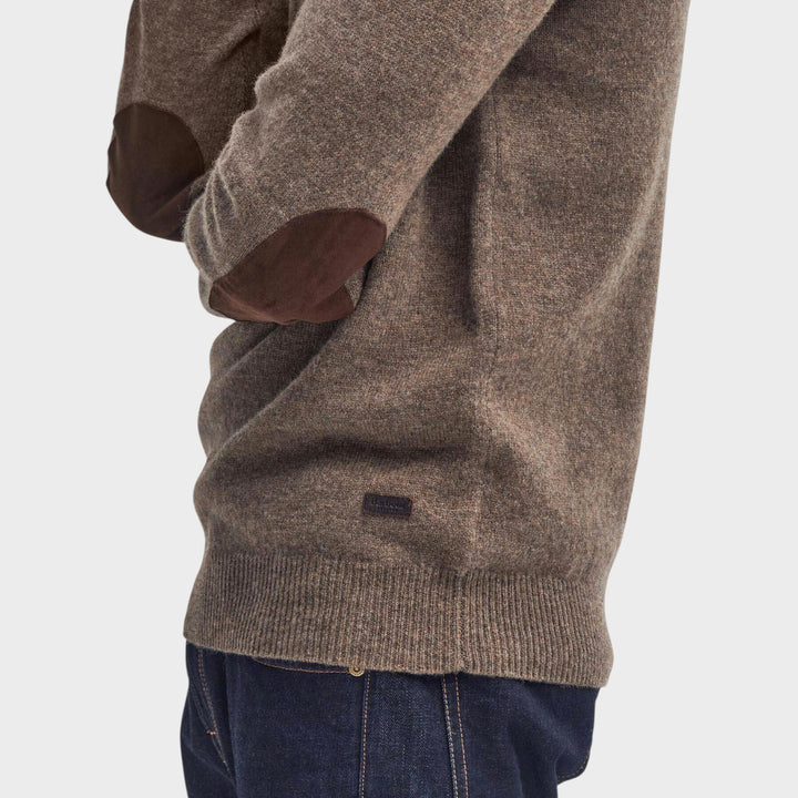 Barbour Patch Zip Through I Dark Stone