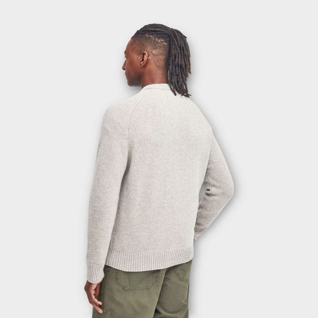 Barbour Grangetown Merino Knit In Grey