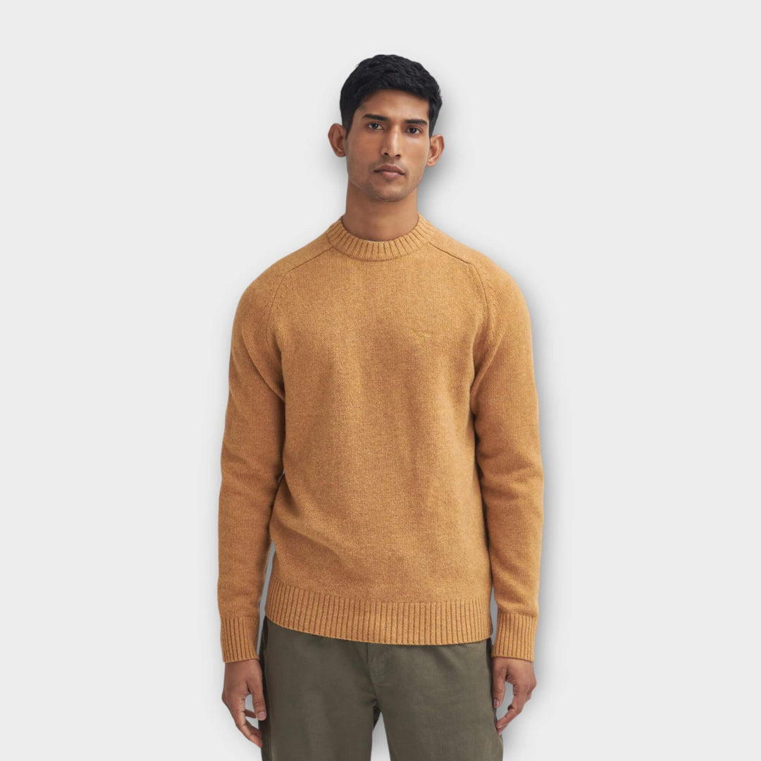 Barbour Grangetown Merino Knit In Orange