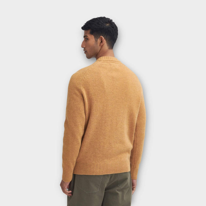 Barbour Grangetown Merino Knit In Orange