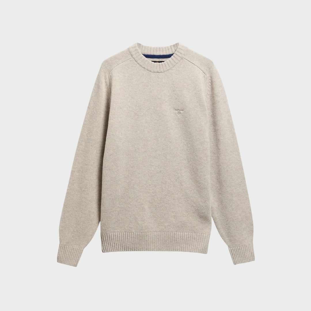 Barbour Newtown Knit Crew I Light Grey