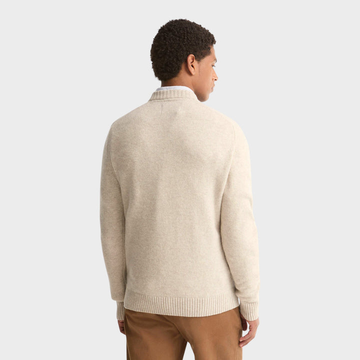 Barbour Newtown Knit Crew I Light Grey