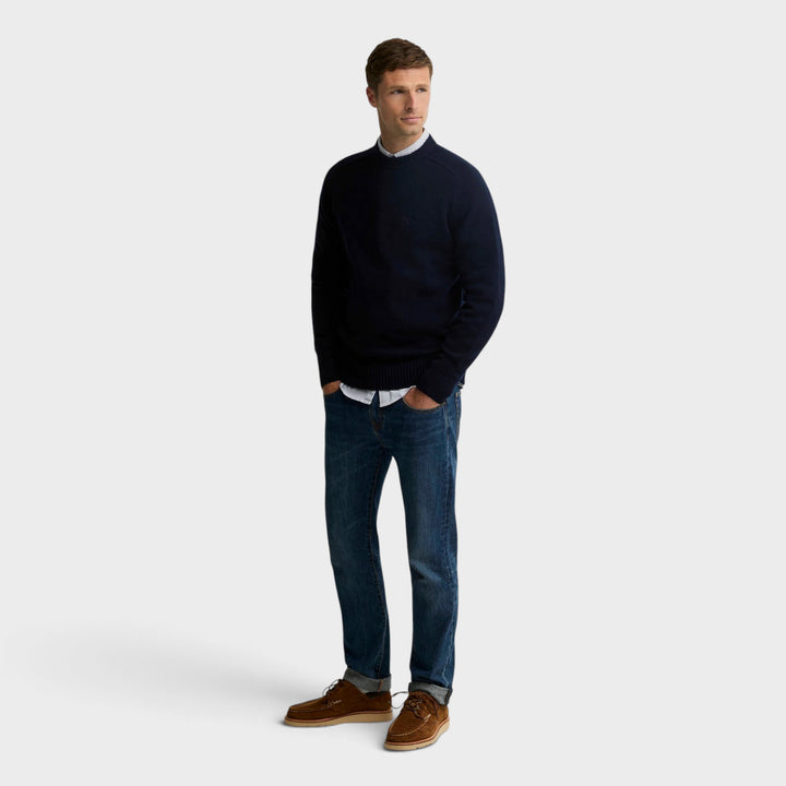 Barbour Newtown Knit Crew I Navy