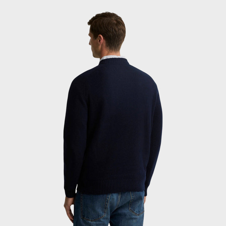 Barbour Newtown Knit Crew I Navy