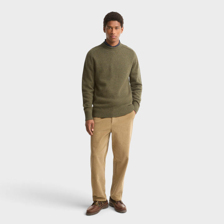 Barbour Newtown Knit Crew I Olive